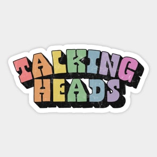 Talking Heads // Retro Style Fan Art Design Sticker